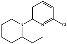 1-(6-Chloro-2-pyridinyl)-2-ethylpiperidine 化学構造式