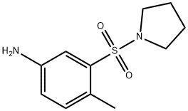 4-甲基-3-(吡咯烷-1-磺酰基)苯胺 结构式