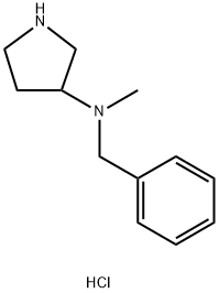 N-苄基-N-甲基吡咯烷-3-胺二盐酸盐,1219980-55-8,结构式