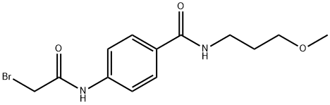 4-[(2-Bromoacetyl)amino]-N-(3-methoxypropyl)-benzamide Struktur