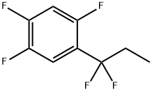 1-(1,1-Difluoropropyl)-2,4,5-trifluorobenzene Structure