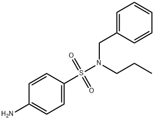 benzenesulfonamide, 4-amino-N-(phenylmethyl)-N-propyl- Struktur