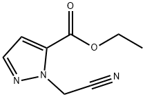 1-(氰基甲基)-1H-吡唑-5-甲酸乙酯,1217862-66-2,结构式