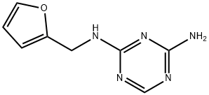 N-(2-Furylmethyl)-1,3,5-triazine-2,4-diamine Struktur