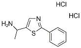 [1-(2-Phenyl-1,3-thiazol-5-yl)ethyl]amine dihydrochloride Struktur