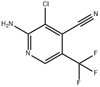 2-Amino-3-chloro-5-(trifluoromethyl)-isonicotinonitrile,1221572-26-4,结构式