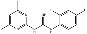 N-(2,4-Difluorophenyl)-N'-(4,6-dimethylpyrimidin-2-yl)guanidine Structure