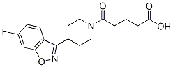 5-[4-(6-Fluoro-1,2-benzisoxazol-3-yl)piperidin-1-yl]-5-oxopentanoic acid Structure