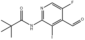 N-(5-氟-4-甲酰基-3-碘吡啶-2-基)新戊酰胺, 1299607-38-7, 结构式