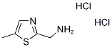 [(5-Methyl-1,3-thiazol-2-yl)methyl]amine dihydrochloride Structure