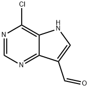 4-Chloro-5H-pyrrolo[3,2-d]pyrimidine-7-carbaldehyde Structure