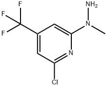 N-(6-Chloro-4-(trifluoromethyl)pyridin-2-yl)-N-methylhydrazine Struktur