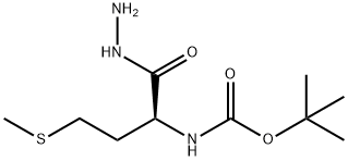 tert-Butyl [(1S)-1-(hydrazinocarbonyl)-3-(methylthio)propyl]carbamate Structure