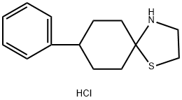 8-苯基-1-硫-4-氮杂螺环并[4.5]癸烷盐酸盐 结构式