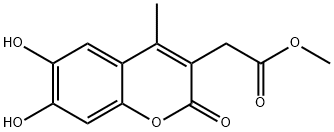 2-(6,7-二羟基-4-甲基-2-氧代-苯并吡喃-3-基)乙酸甲酯,853749-60-7,结构式
