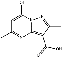 7-Hydroxy-2,5-dimethylpyrazolo[1,5-a]pyrimidine-3-carboxylic acid Struktur