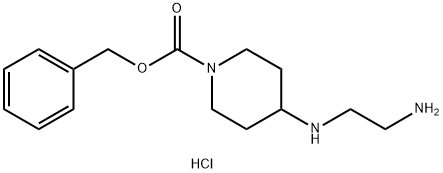 Benzyl 4-[(2-aminoethyl)amino]piperidine-1-carboxylate dihydrochloride Struktur