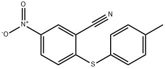 2-[(4-Methylphenyl)sulfanyl]-5-nitrobenzonitrile Struktur