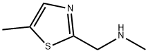 N-メチル-1-(5-メチル-1,3-チアゾール-2-イル)メタンアミン二塩酸塩 化学構造式