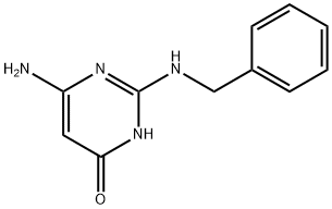6-Amino-2-(benzylamino)pyrimidin-4(3H)-one Struktur