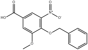 4-(苄氧基)-3-甲氧基-5-硝基苯甲酸 结构式