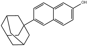 6-(1-金刚烷基)-2-萘酚 结构式