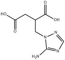 2-[(5-Amino-1H-1,2,4-triazol-1-yl)methyl]-succinic acid Struktur