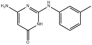 6-Amino-2-[(3-methylphenyl)amino]pyrimidin-4(3H)-one Structure