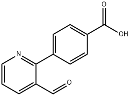 4-(3-Formyl-pyridin-2-yl)-benzoic acid,1160994-84-2,结构式
