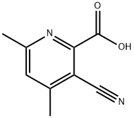 3-Cyano-4,6-dimethyl-2-pyridinecarboxylic acid Structure