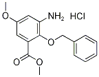 Methyl 3-amino-2-(benzyloxy)-5-methoxybenzoate hydrochloride Structure