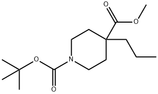 1-tert-Butyl 4-methyl 4-propylpiperidine-1,4-dicarboxylate Structure