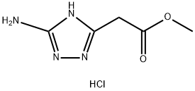 (3-氨基-1H-1,2,4-三唑-5-基)乙酸盐酸盐甲基 结构式