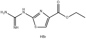 Ethyl 2-carbamimidamido-1,3-thiazole-4-carboxylate hydrobromide Struktur