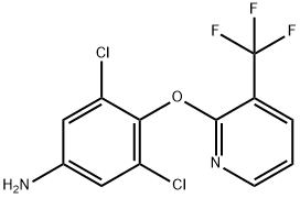 2-(4-Amino-2,6-dichlorophenoxy)-3-(trifluoromethyl)pyridine,1227955-22-7,结构式
