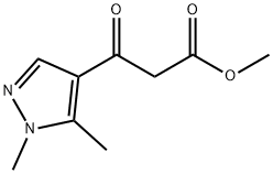 3-(1,5-Dimethyl-1H-pyrazol-4-yl)-3-oxo-propionic acid methyl ester Structure