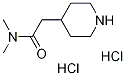 N,N-Dimethyl-2-piperidin-4-yl-acetamide dihydrochloride Structure