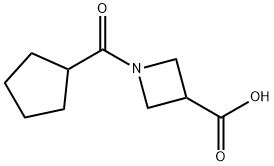 1-Cyclopentanecarbonyl-azetidine-3-carboxylic acid Structure