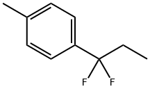 1-(1,1-二氟丙基)-4-甲基苯 结构式