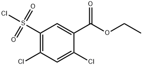 2,4-二氯-5-(氯磺酰基)苯甲酸乙酯,924859-49-4,结构式