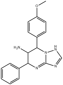 7-(4-Methoxyphenyl)-5-phenyl-4,5,6,7-tetrahydro-[1,2,4]triazolo[1,5-a]pyrimidin-6-amine Structure