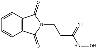 (1E)-3-(1,3-ジオキソ-1,3-ジヒドロ-2H-イソインドール-2-イル)-N'-ヒドロキシプロパンイミドアミド 化学構造式