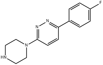 3-(4-氟苯基)-6-(1-	哌嗪)哒嗪,933725-19-0,结构式