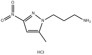 [3-(5-Methyl-3-nitro-1H-pyrazol-1-yl)propyl]amine hydrochloride Structure