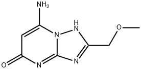 7-Amino-2-(methoxymethyl)[1,2,4]triazolo-[1,5-a]pyrimidin-5(4H)-one Struktur