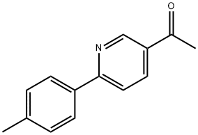 1-[6-(4-Methylphenyl)pyridin-3-yl]ethanone Structure
