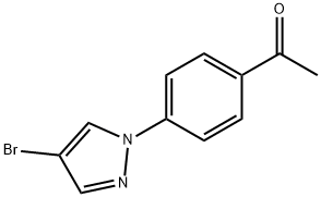 1-[4-(4-Bromo-1H-pyrazol-1-yl)phenyl]ethanone Struktur