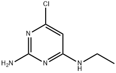 6-氯-N4-乙基嘧啶-2,4-二胺 结构式