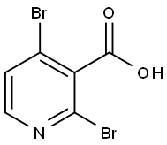 2,4-Dibromonicotinic acid Structure