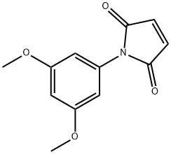 1-(3,5-二甲氧苯基)吡咯-2,5-二酮, 67154-43-2, 结构式